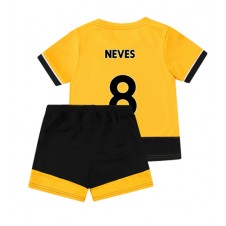 Wolves Ruben Neves #8 Hjemmedraktsett Barn 2022-23 Kortermet (+ korte bukser)